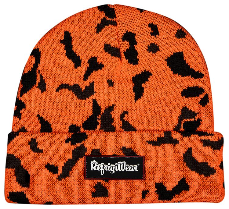 Supreme x RefrigiWear Beanie Orange Camo