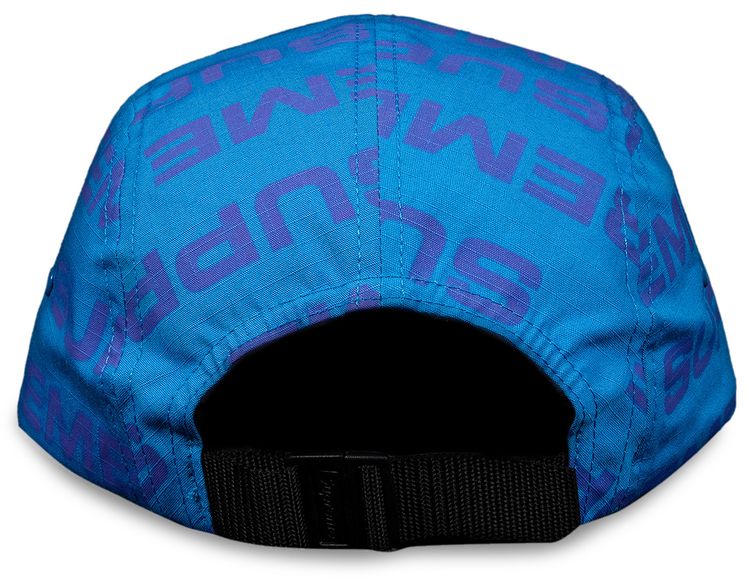 Supreme Reactive Print Camp Cap Blue