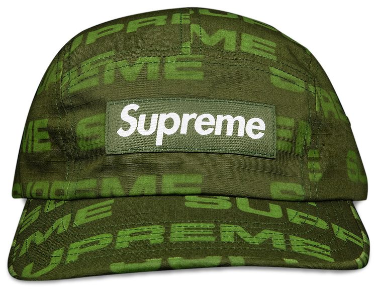 Supreme Reactive Print Camp Cap Olive