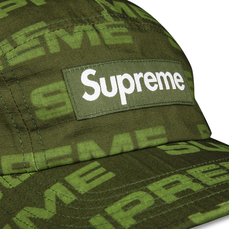 Supreme Reactive Print Camp Cap Olive