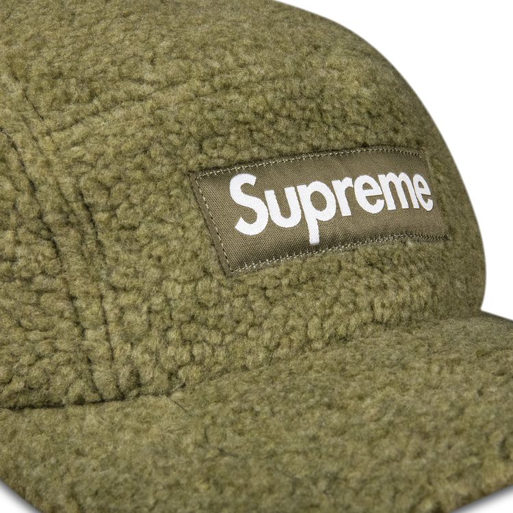 Supreme Deep Pile Earflap Camp Cap Olive