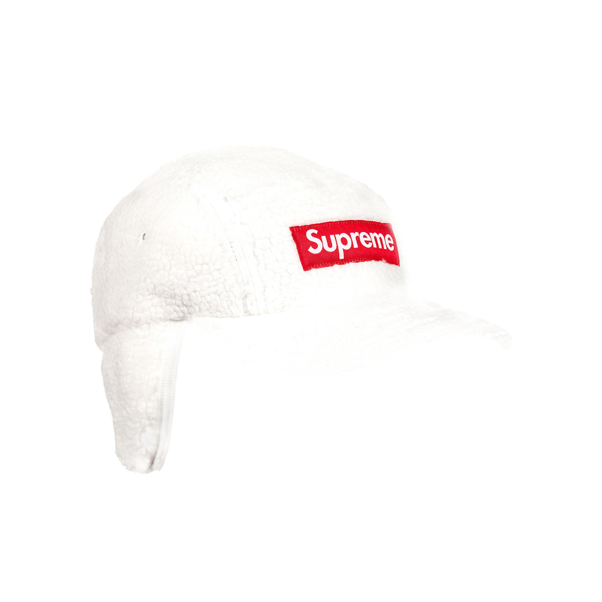 Buy Supreme Deep Pile Earflap Camp Cap 'White' - FW20H54 WHITE | GOAT