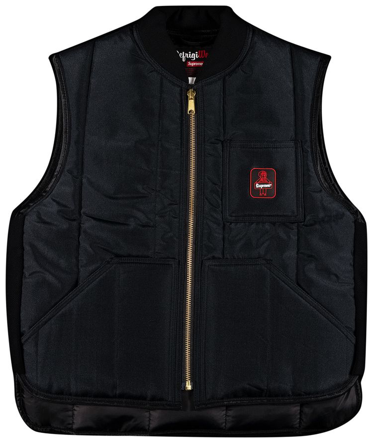 Supreme x RefrigiWear Insulated Iron Tuff Vest Black