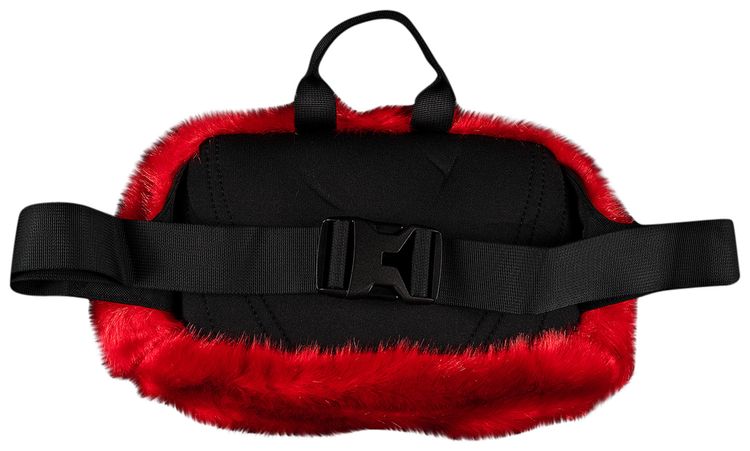 Supreme x The North Face Faux Fur Waist Bag Red