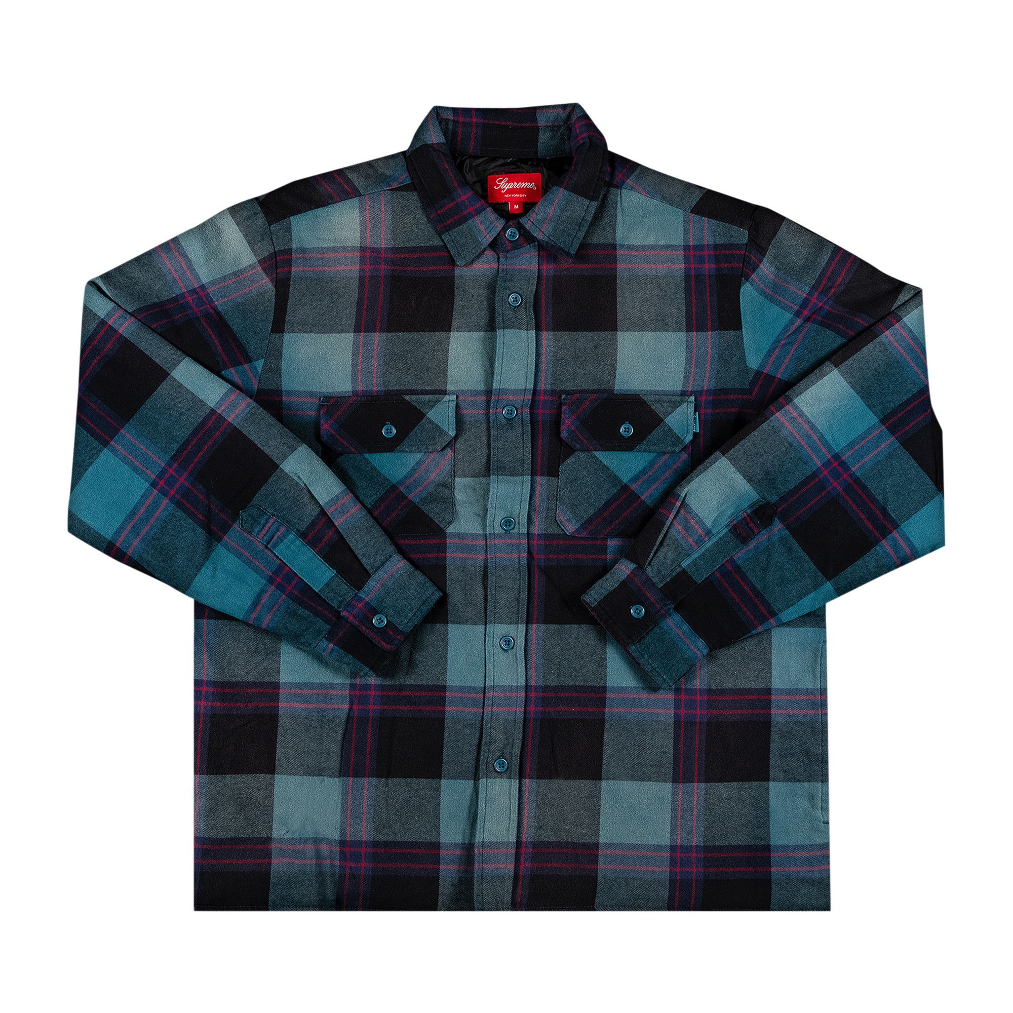 【予約中！】 Buy Supreme GOAT | TEAL FW20S20 - 'Teal' Shirt Flannel Quilted シャツ
