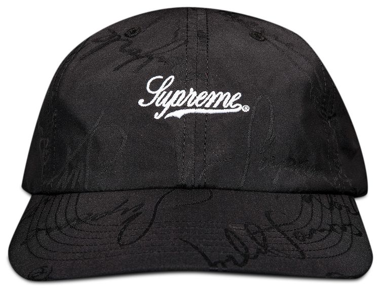 Supreme Script Logos 6 Panel Black