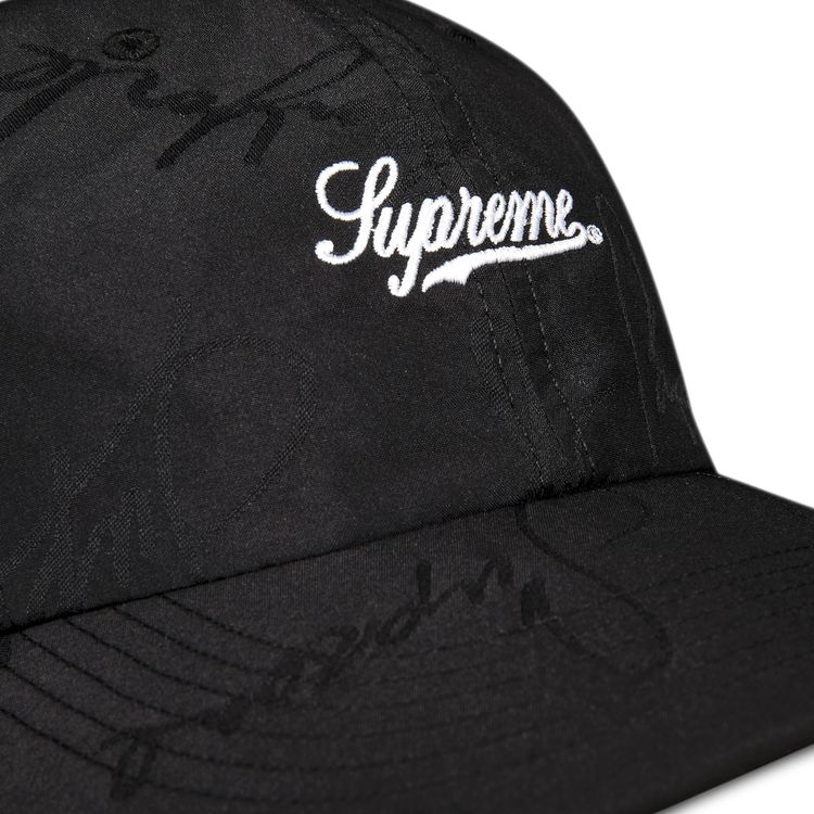 Supreme Script Logos 6 Panel Black