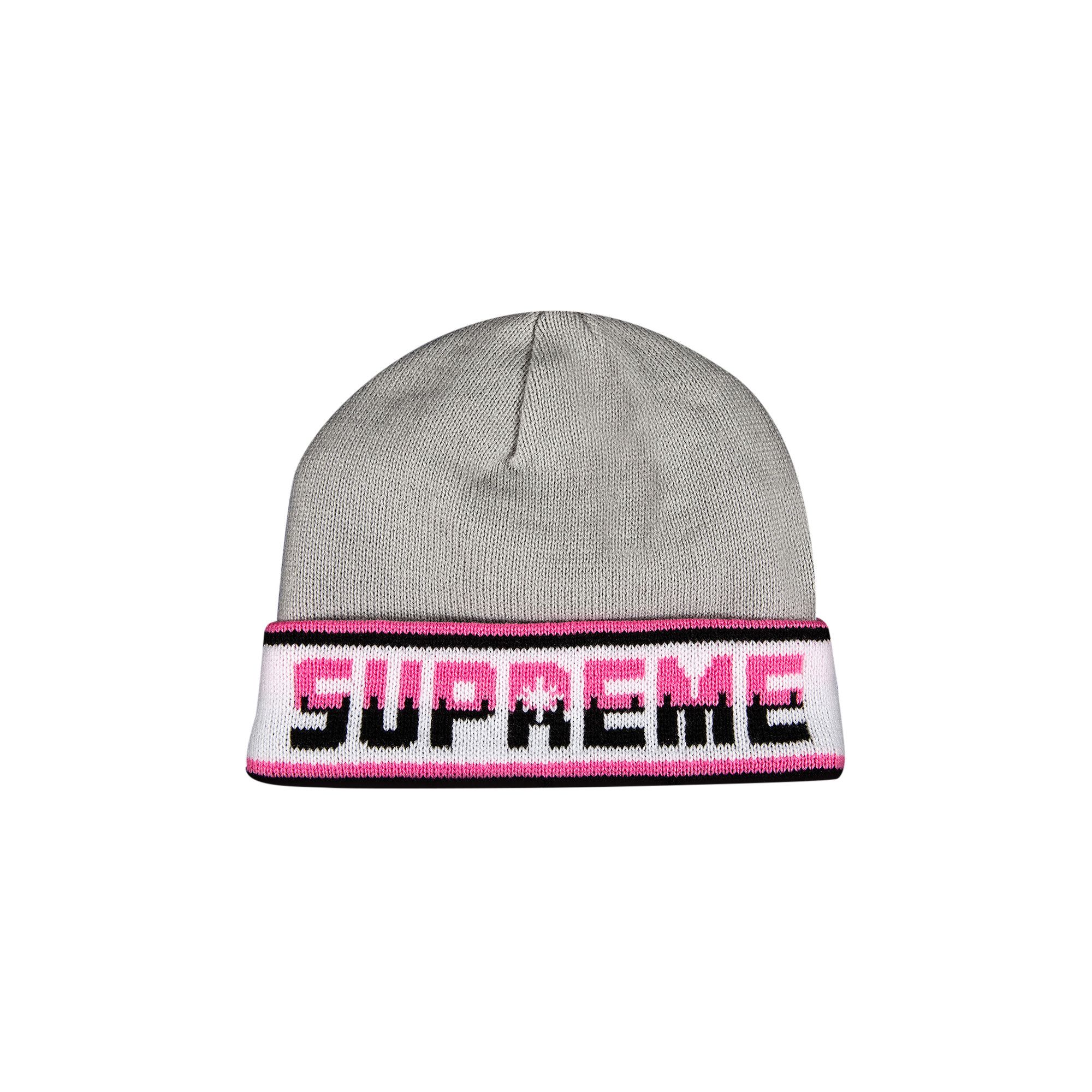 即納★Supreme★DOUBLE LOGO FACEMASK BEANIE★FW20BN40 GREY Buy Supreme Double Logo Facemask Beanie 'Grey' - FW20BN40