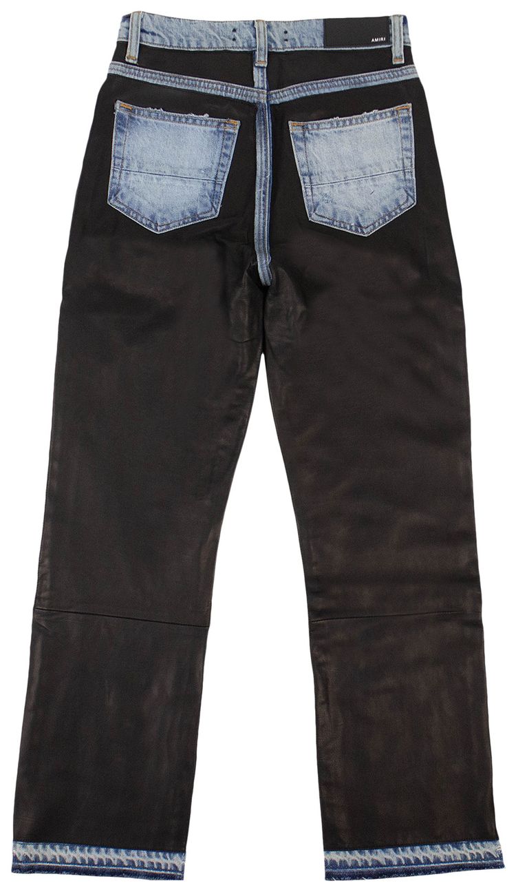 Amiri Cropped Flare Jeans Black