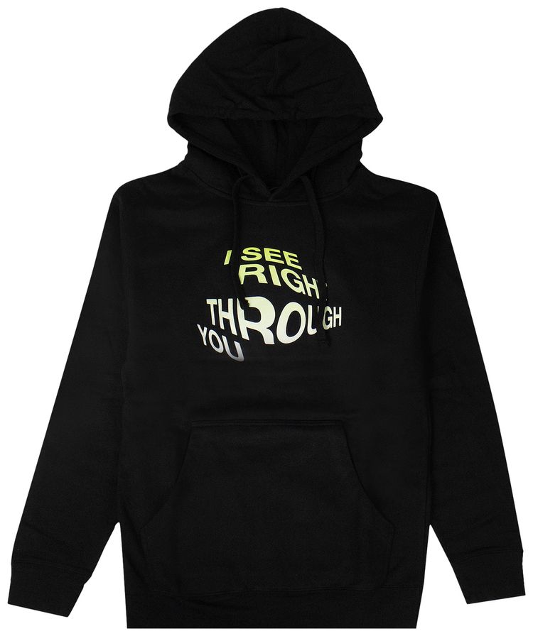 Anti Social Social Club Crystal Clear Hooded Sweatshirt Black