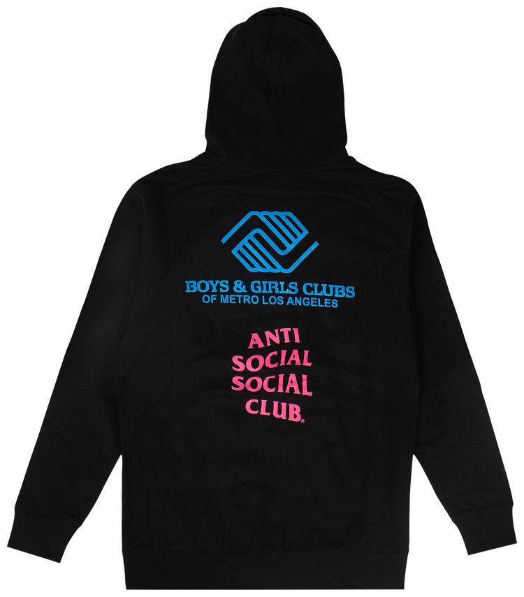 Anti Social Social Club x BGCMLA Logo Hooded Sweatshirt Black