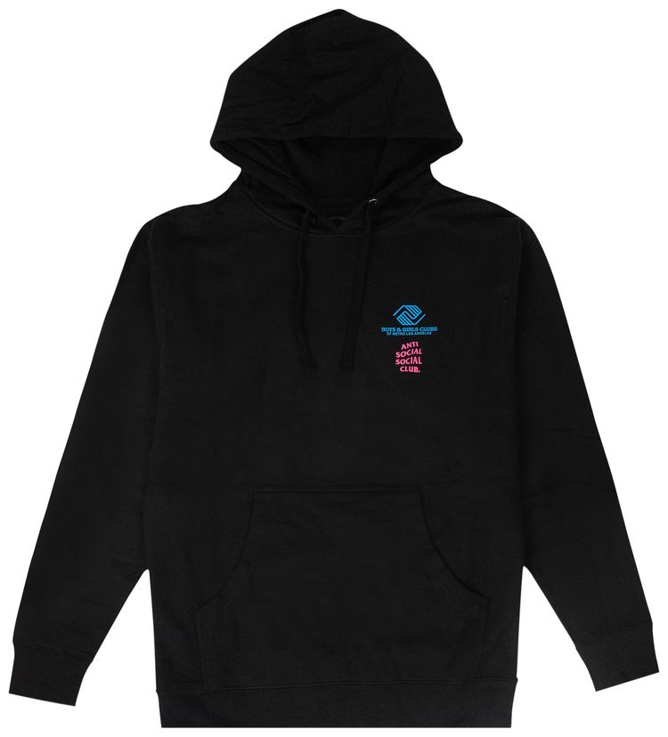 Anti Social Social Club x BGCMLA Logo Hooded Sweatshirt Black