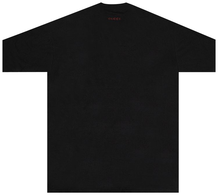 Gucci Embroidered Tiger Oversized T Shirt Black