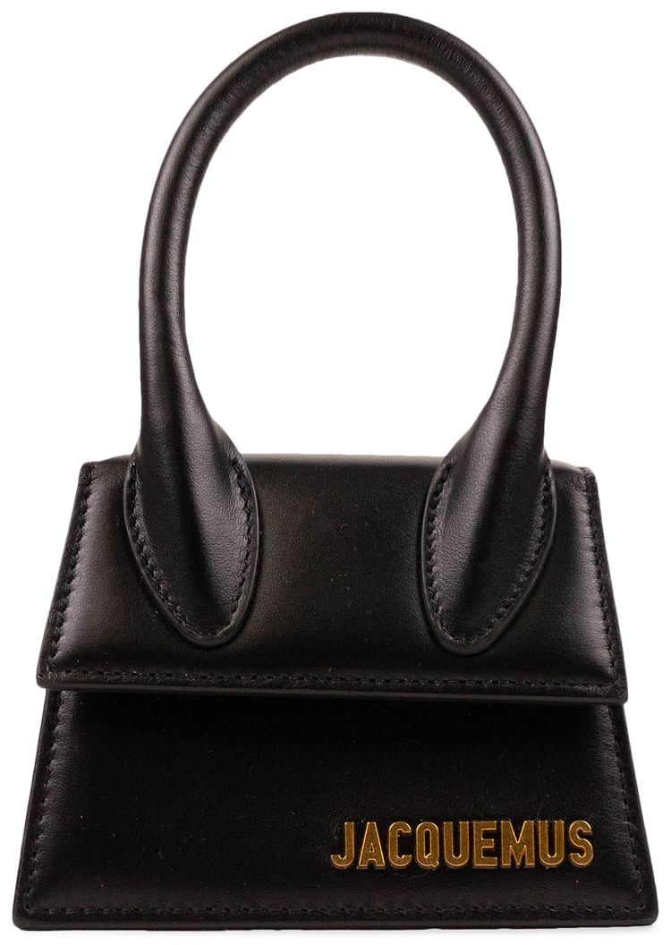 Jacquemus Leather Le Chiquito Mini Crossbody Bag Black