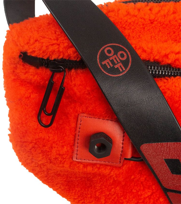 Off White Logo Bum Bag Orange