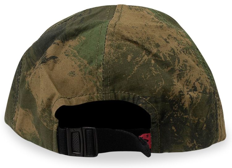 Off White Camouflage Logo Baseball Cap Green