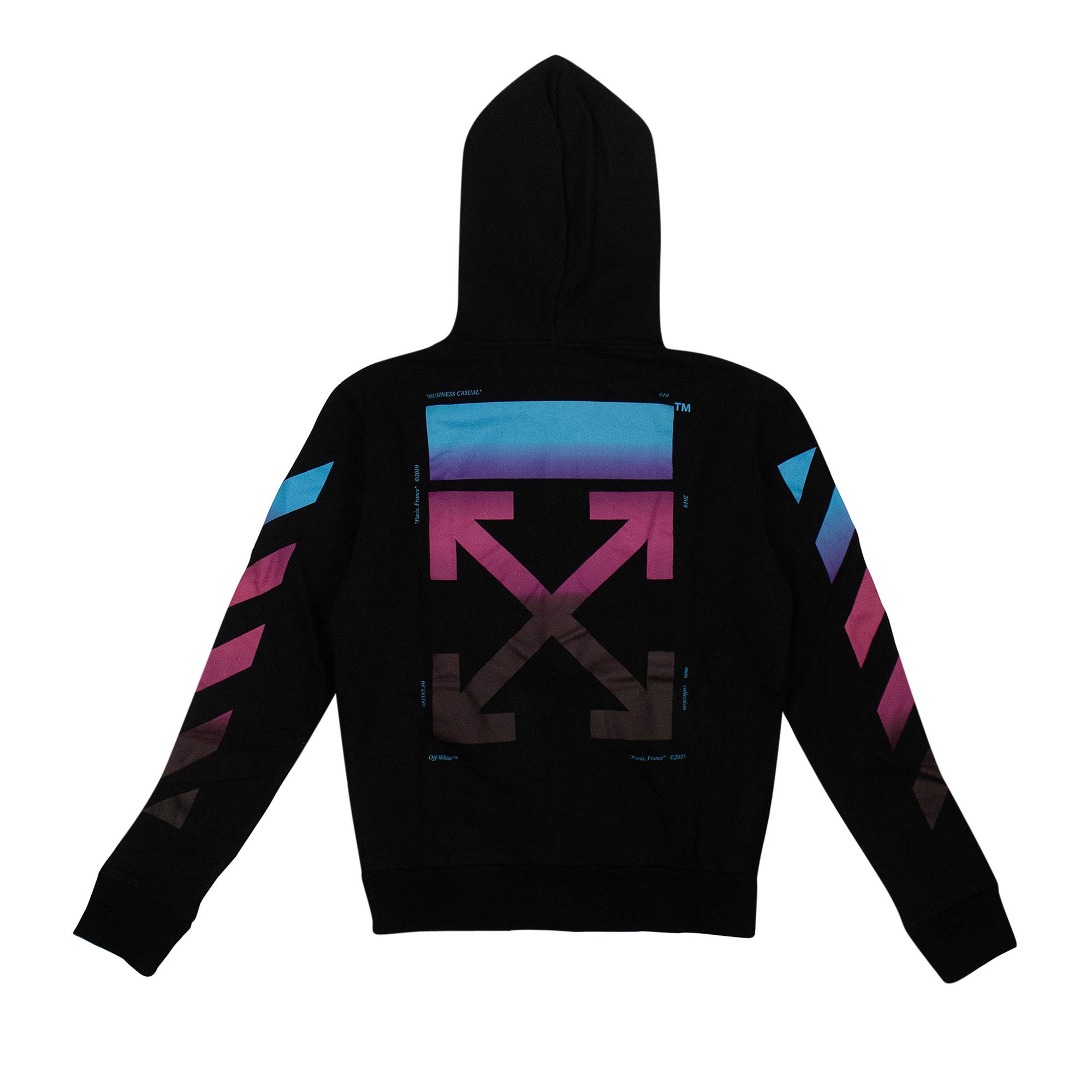 Buy Off White Diag Gradient Hooded Sweatshirt Black OMBE01F181920051088 GOAT