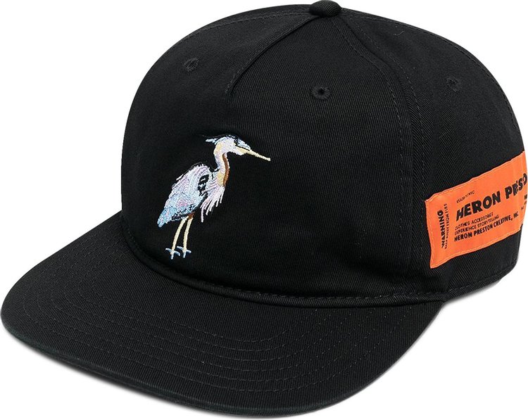 Heron Preston Heron Emboidery Baseball Cap 'Black/Light Blue'