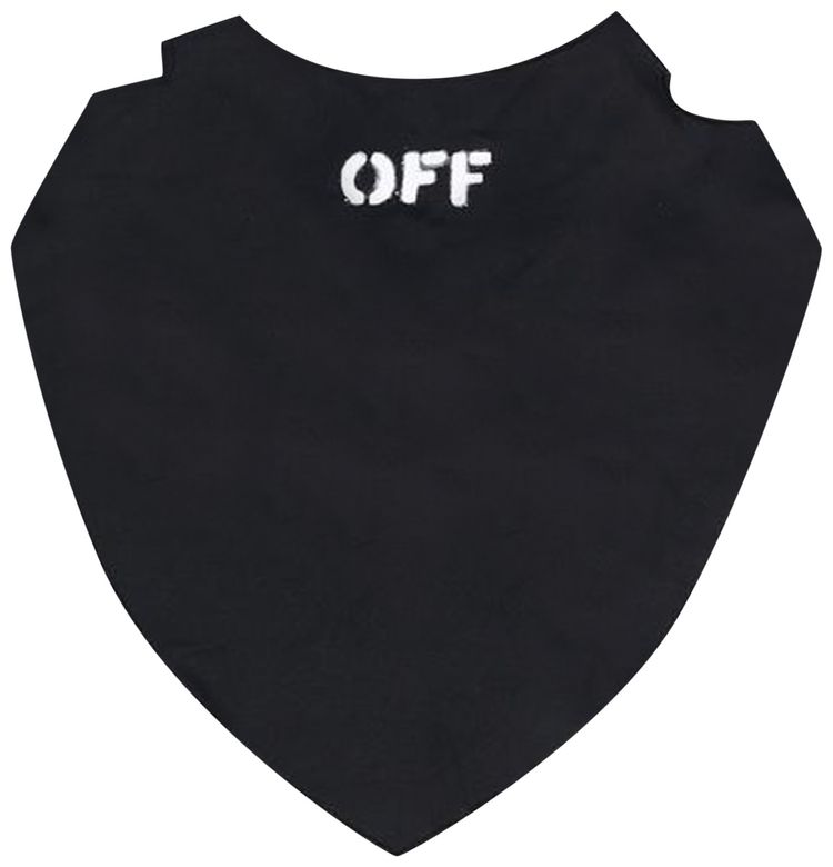 Off White Off Bandana Mask BlackWhite