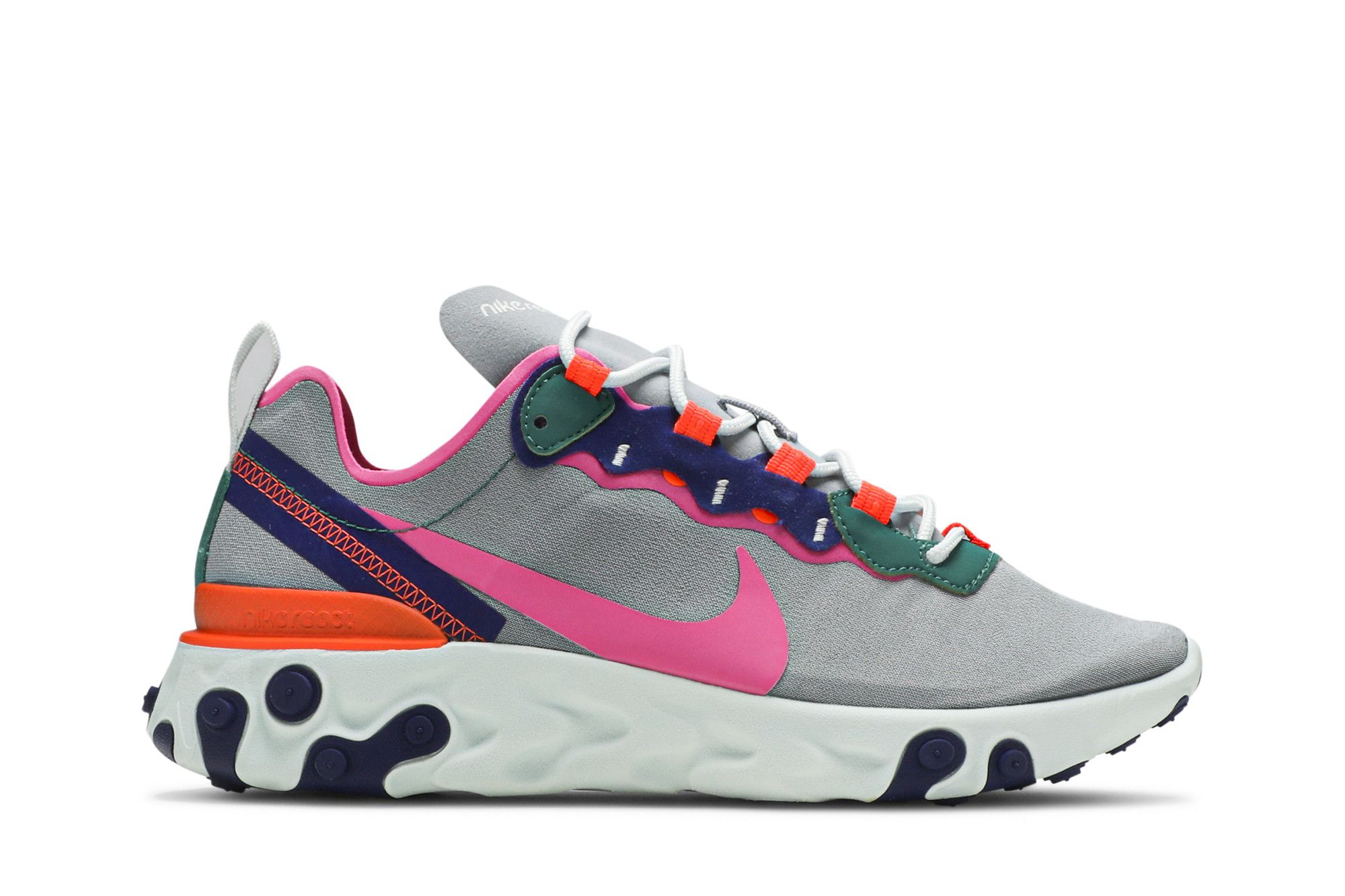 React element 55 wolf grey/fuchsia women's shoe cheap