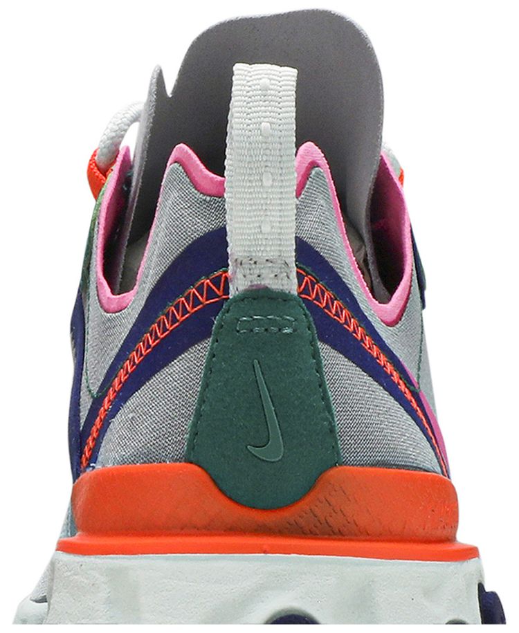 Wmns React Element 55 Wolf Grey Fuchsia