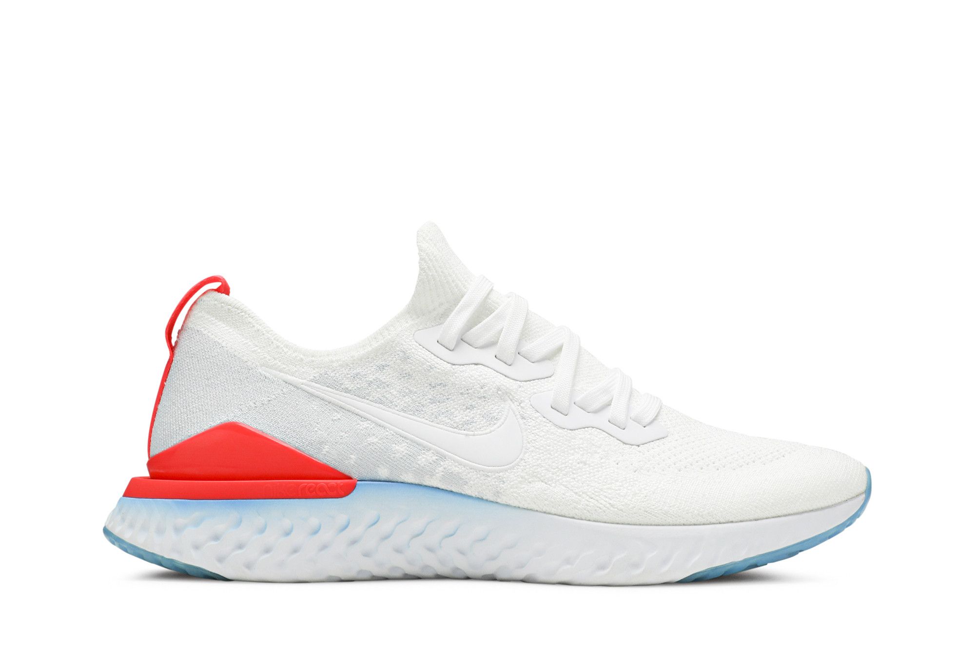 Buy Epic React Flyknit 2 Blue Hero Bright Crimson CJ7794 146 GOAT