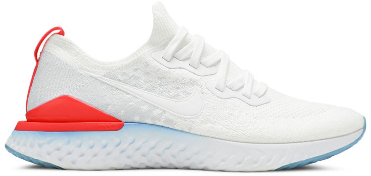 Nike Epic React Flyknit 2 Blue Hero Bright Crimson