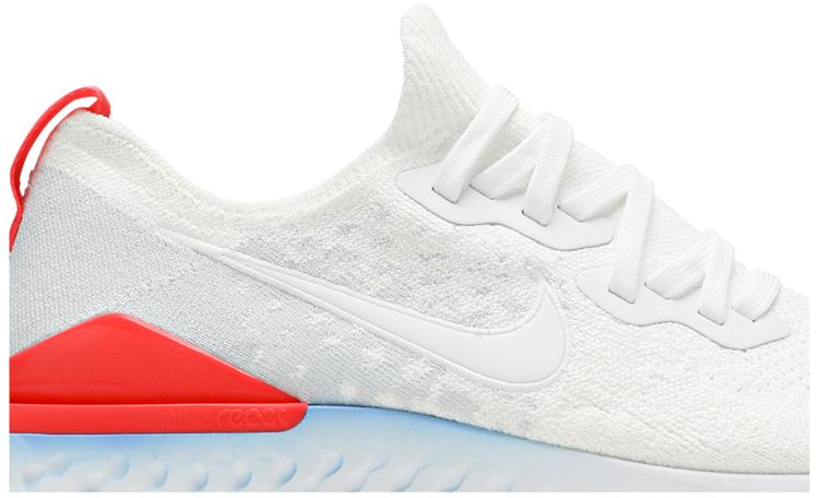 Nike Epic React Flyknit 2 Blue Hero Bright Crimson