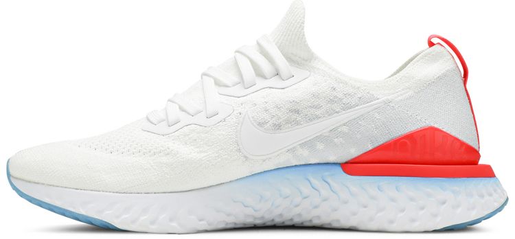 Nike Epic React Flyknit 2 Blue Hero Bright Crimson