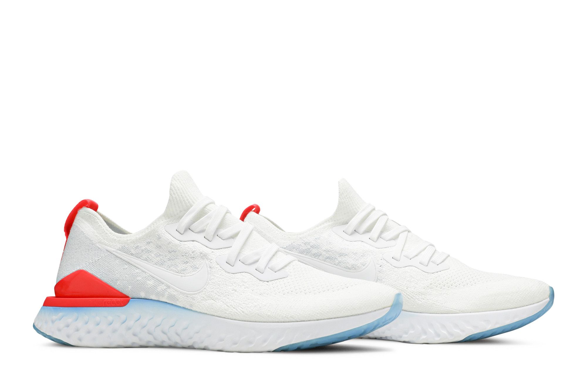 Buy Epic React Flyknit 2 Blue Hero Bright Crimson CJ7794 146 GOAT