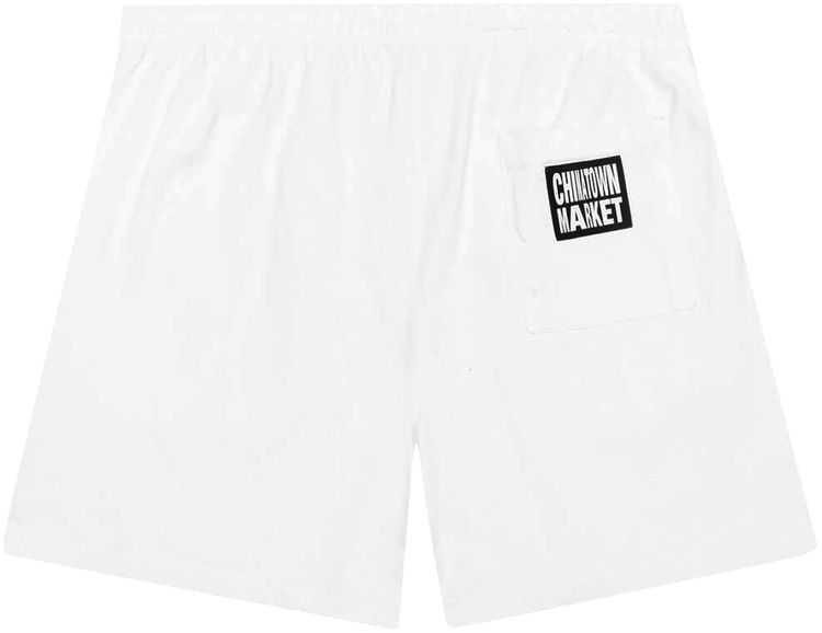 Chinatown Market Globe Arc 20 Sweatshorts White