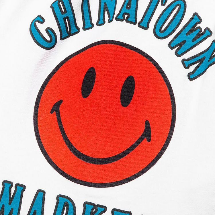 Chinatown Market Smiley Multi Sweatshorts White