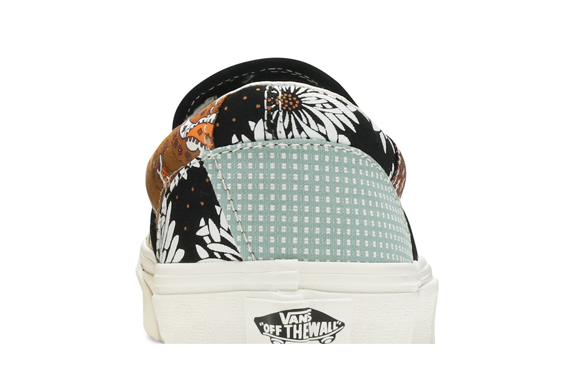 Classic slip on satin patchwork best sale