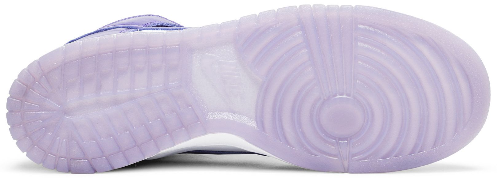 varsity purple dunk high on feet