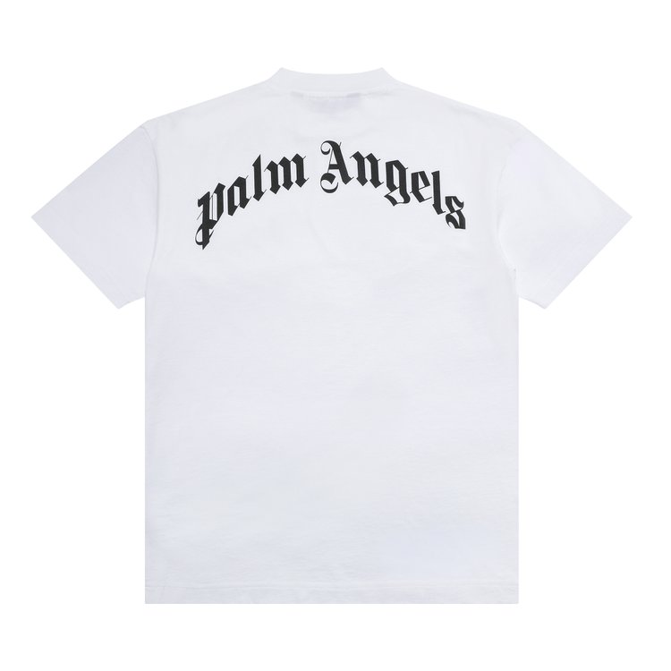 Palm Angels Croco Short Sleeve Tee WhiteGreen