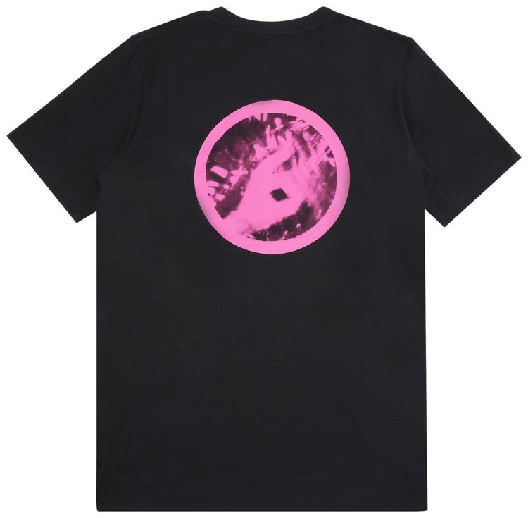 MM6 Maison Margiela Spray Paint Print Logo Oversized T Shirt Black