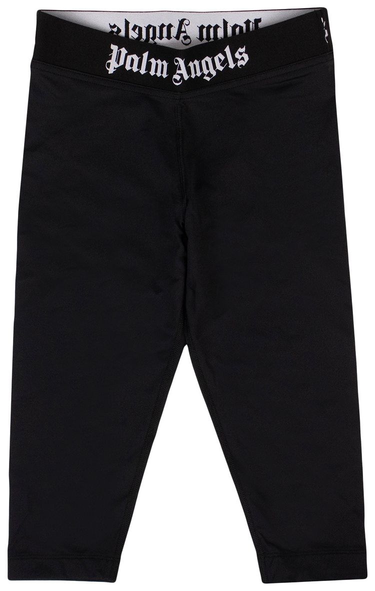 Palm Angels Knee Length Cyclist Leggings Black