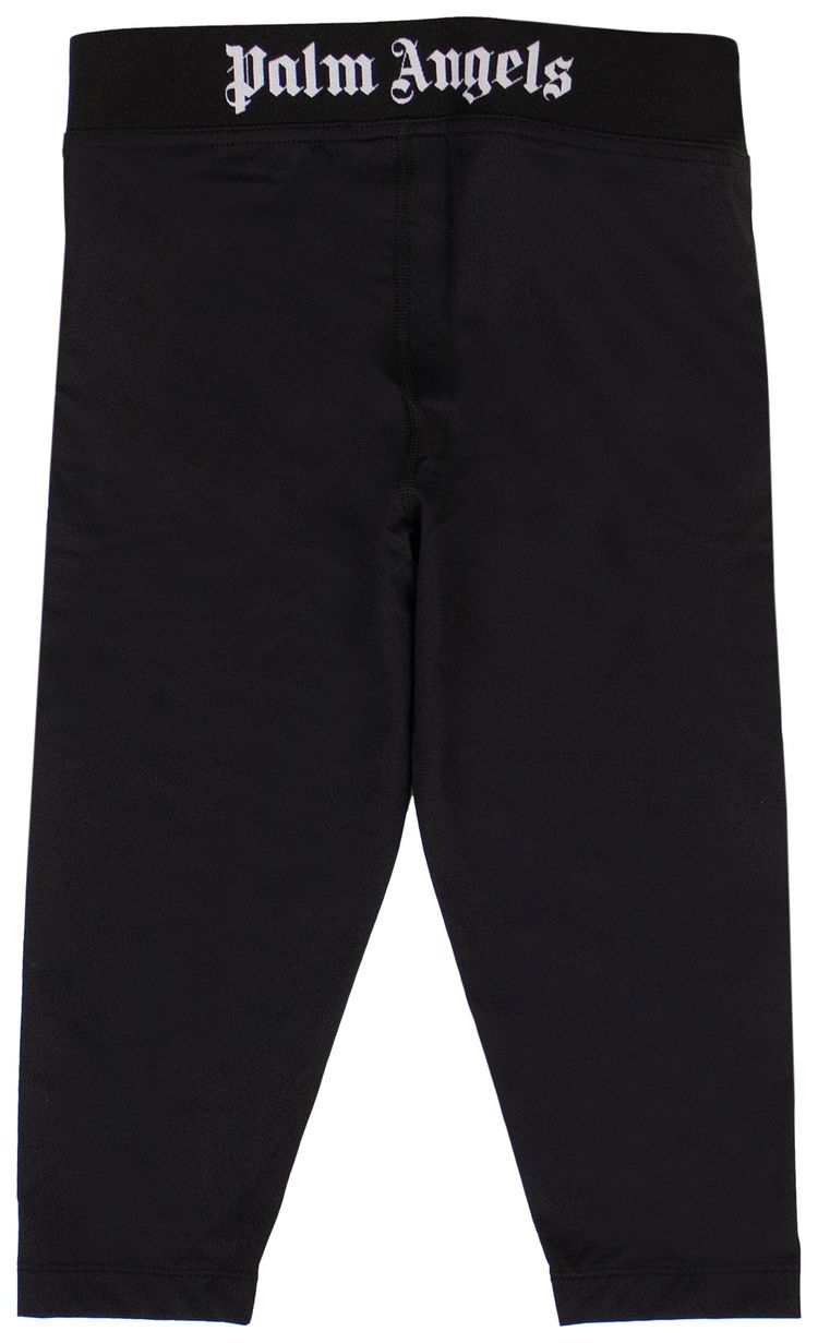Palm Angels Knee Length Cyclist Leggings Black