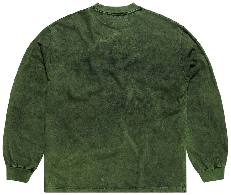 Aries Embroidered Acid Pocket Tee Green