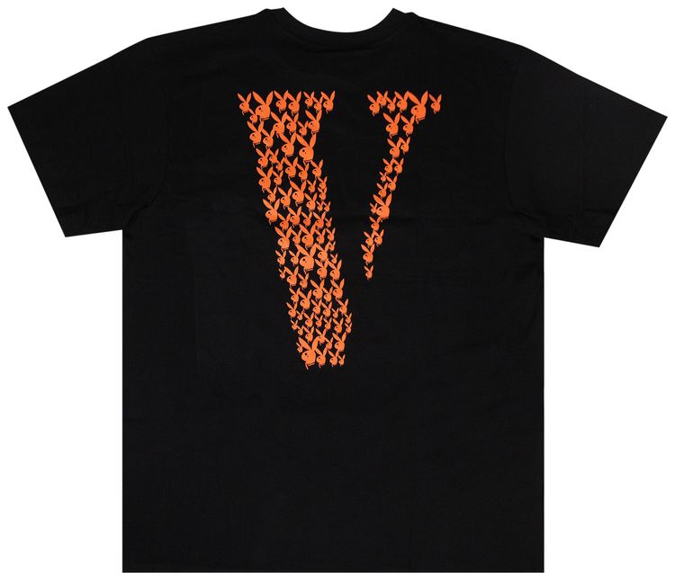Vlone x Playboy Bunny Short Sleeve T Shirt Black