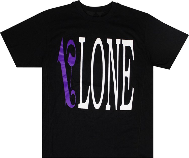 Vlone Logo Short-Sleeve T-Shirt 'Black/Purple'