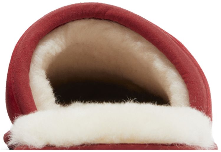 UGG Scuff Slipper Logo   Samba Red