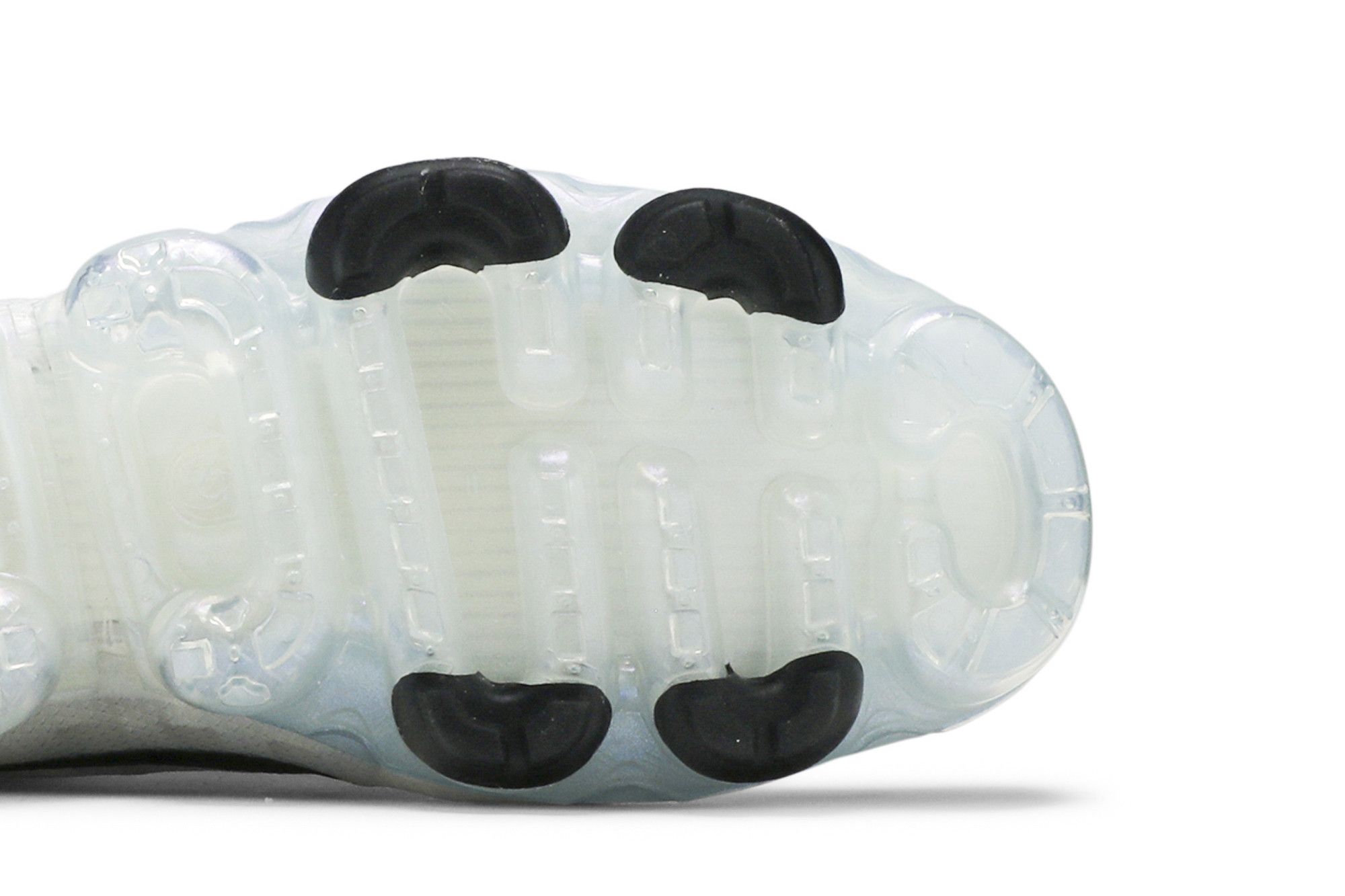white vapormax with black bottom