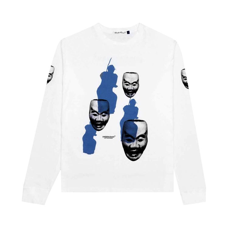 Undercover Fallen Man Mask Pullover White