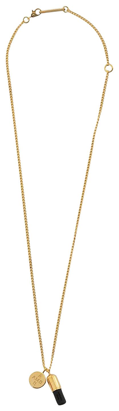 Ambush KK Pill Charme Necklace GoldBlack