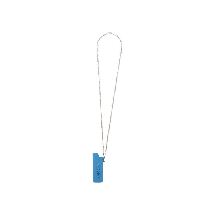 Ambush Logo Lighter Case Necklace BlueSilver