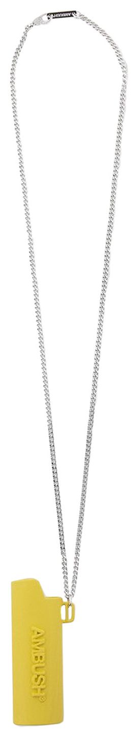 Ambush Logo Lighter Case Necklace YellowSilver
