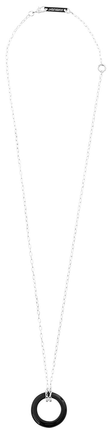 Ambush Carved Stones Charm Necklace BlackSilver