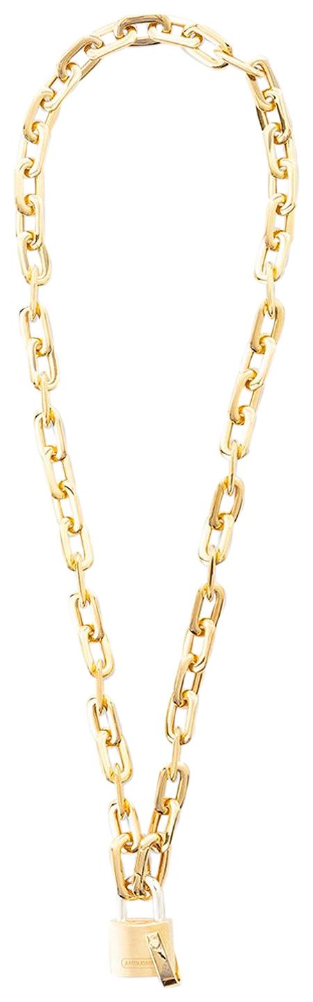 Ambush Small Padlock Chain Necklace Gold