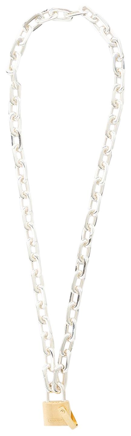 Ambush Small Padlock Chain Necklace SilverGold